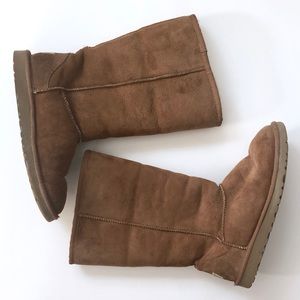 UGG Classic Brown Shearling Tall Boots